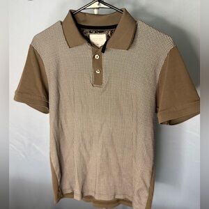 Cactus Brown and Cream Polo Shirt